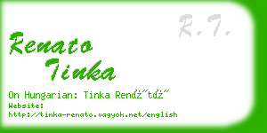 renato tinka business card